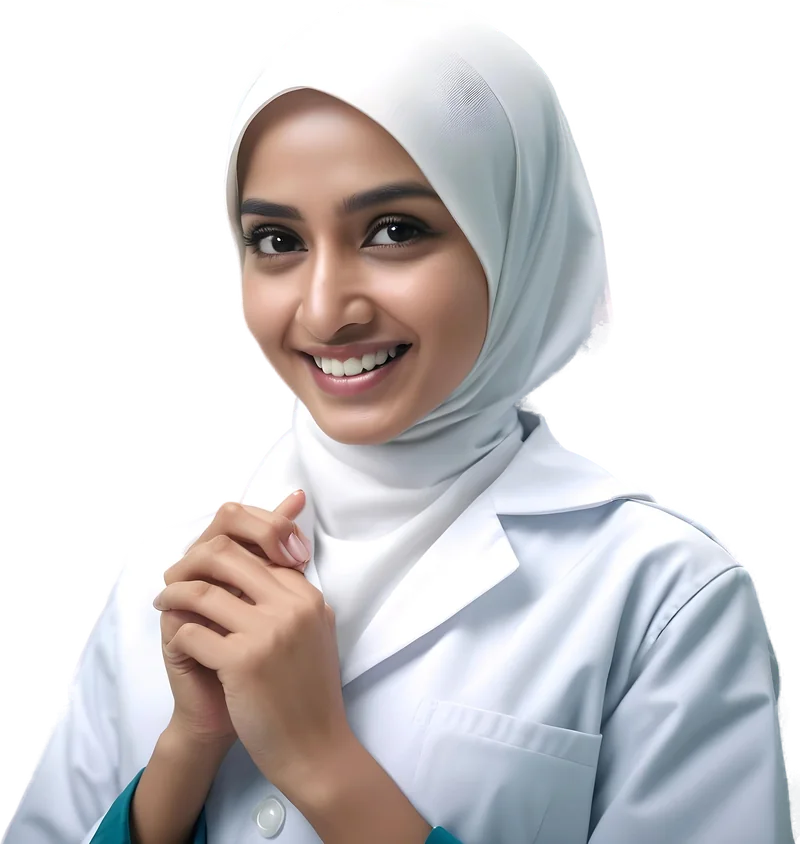 Amira Haddad, dental assistant